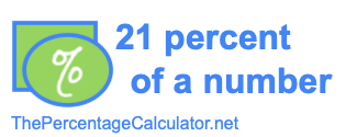 How to find 21 percent of a number