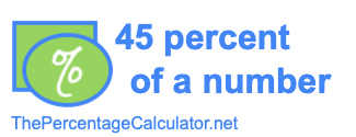 How to find 45 percent of a number