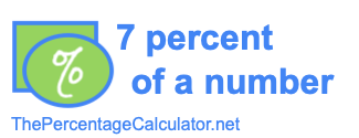 How to find 7 percent of a number