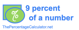 How to find 9 percent of a number