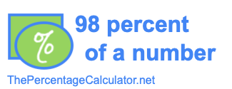How to find 98 percent of a number