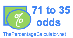 71 to 35 odds