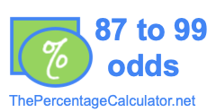 87 to 99 odds