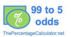 99 to 5 odds