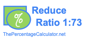 Reduce Ratio 1:73