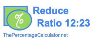 Reduce Ratio 12:23