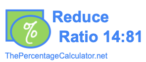 Reduce Ratio 14:81