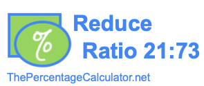 Reduce Ratio 21:73