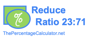 Reduce Ratio 23:71