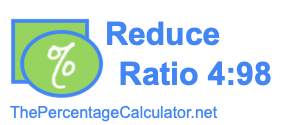 Reduce Ratio 4:98