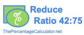 Reduce Ratio 42:75