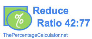 Reduce Ratio 42:77