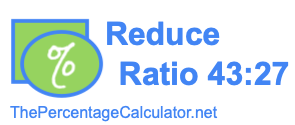 Reduce Ratio 43:27