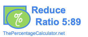 Reduce Ratio 5:89