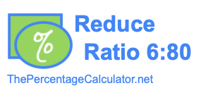 Reduce Ratio 6:80