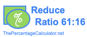 Reduce Ratio 61:16
