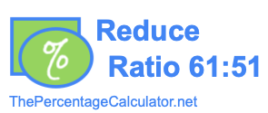 Reduce Ratio 61:51