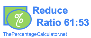 Reduce Ratio 61:53