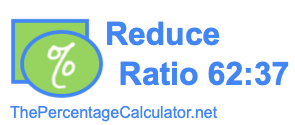 Reduce Ratio 62:37