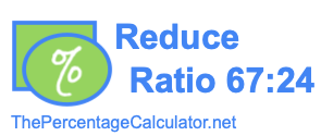 Reduce Ratio 67:24