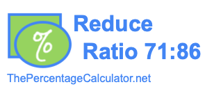 Reduce Ratio 71:86