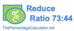 Reduce Ratio 73:44