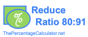 Reduce Ratio 80:91