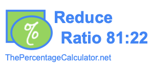 Reduce Ratio 81:22