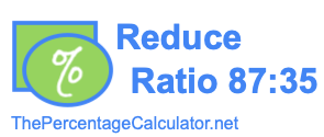 Reduce Ratio 87:35