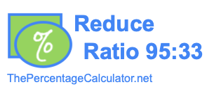 Reduce Ratio 95:33
