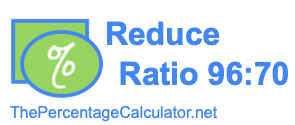 Reduce Ratio 96:70
