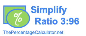 Simplify Ratio 3:96
