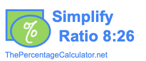 Simplify Ratio 8:26